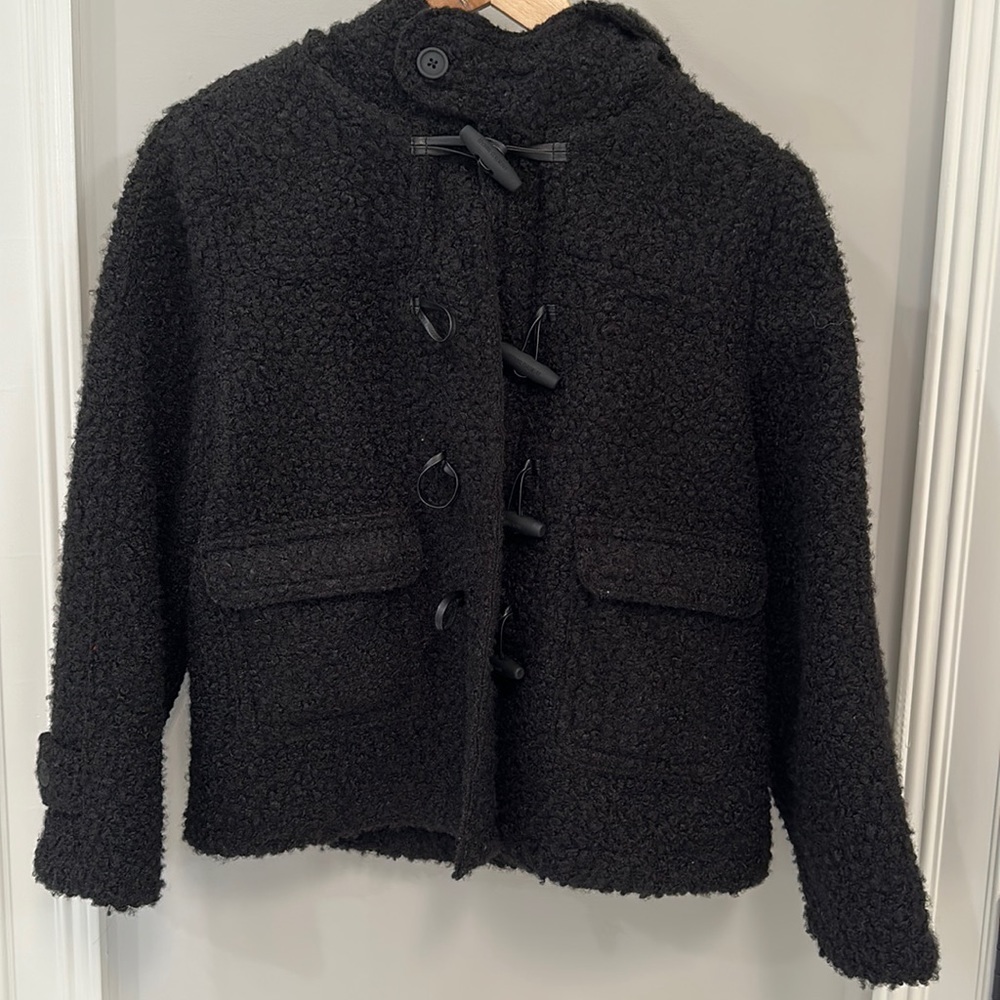 Opening Ceremony Women’s Brown Long Sleeve Teddy Jacket Size XS peacoat